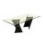 Avanicole Ash Glass Top Dining Table-1723591665