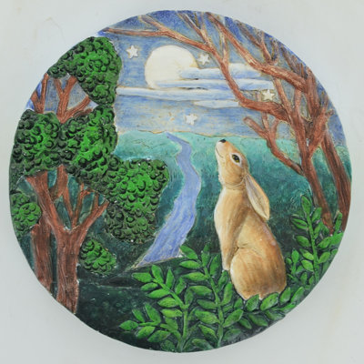 Viviana Rabbit Polyresin Garden Statue
