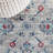 Lazo Modern Persian Vintage Light Gray/Red Rug-384313568