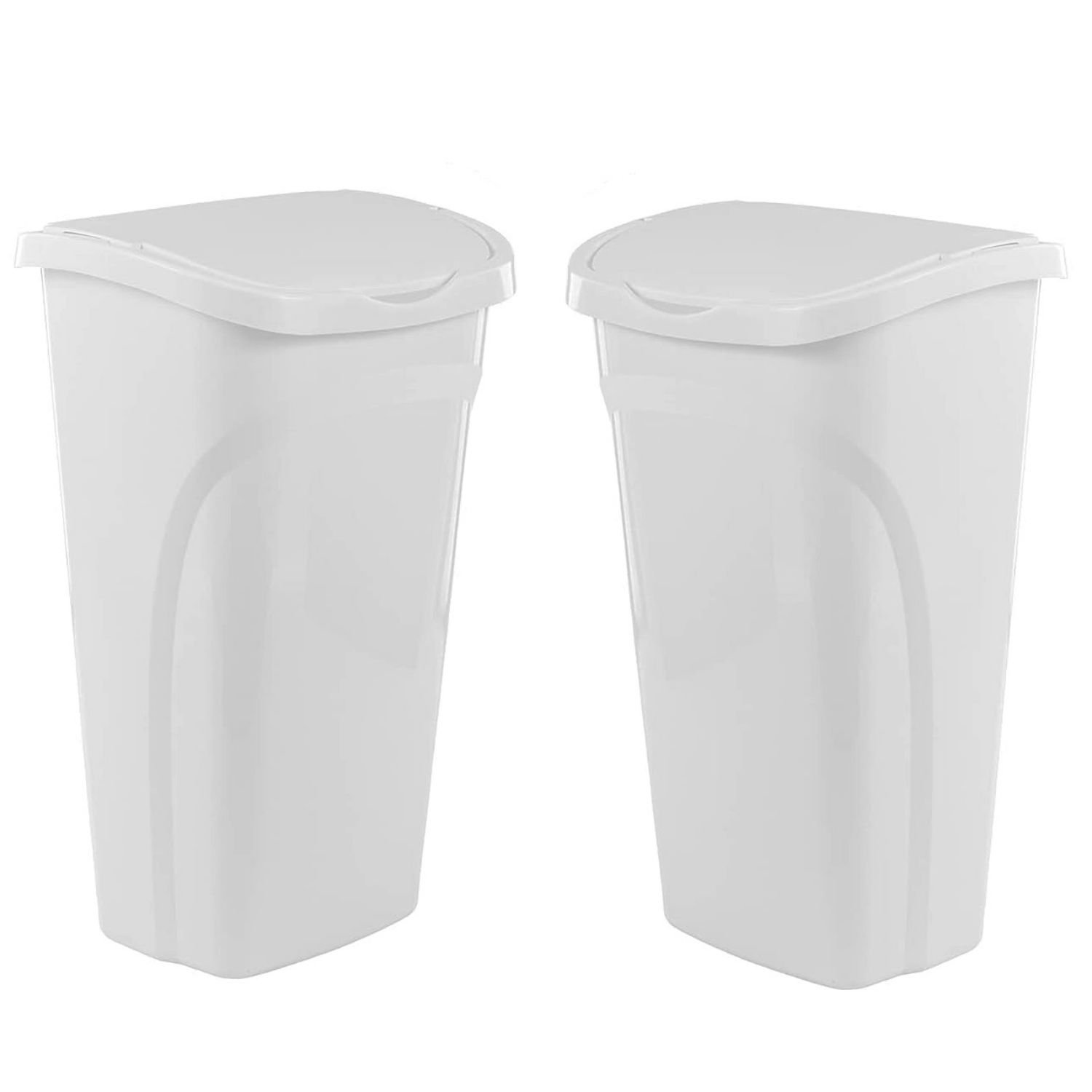 NIHAISHI Plastic Swing Top Trash Can ( 10 Gallons ) Wayfair