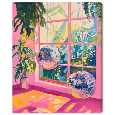 Neon Sundown Canvas Trendy Art Prints by Art Remedy