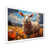 White Single Picture Framed