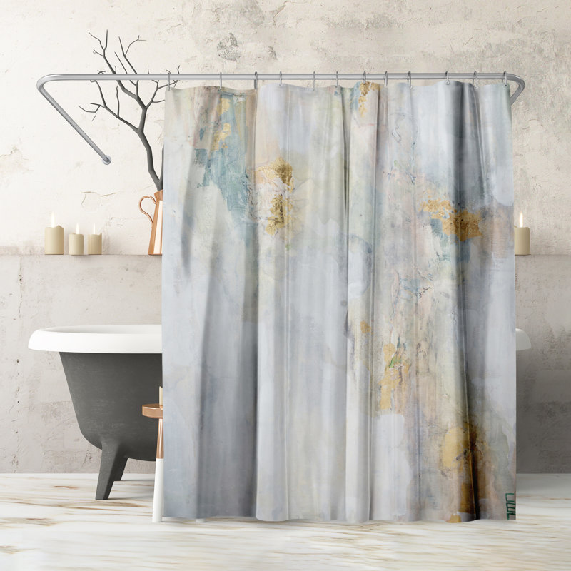 Focus abstrait sur le rideau de douche par Christine Olmstead