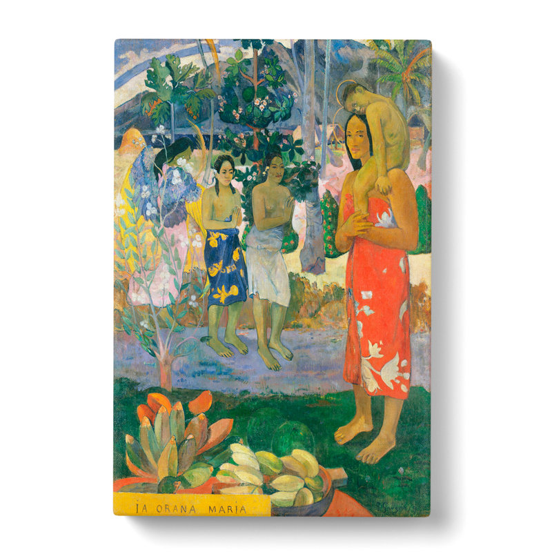 Hail Mary by Paul Gauguin - Wrapped Canvas, 76cm H x 50cm W x 3cm D