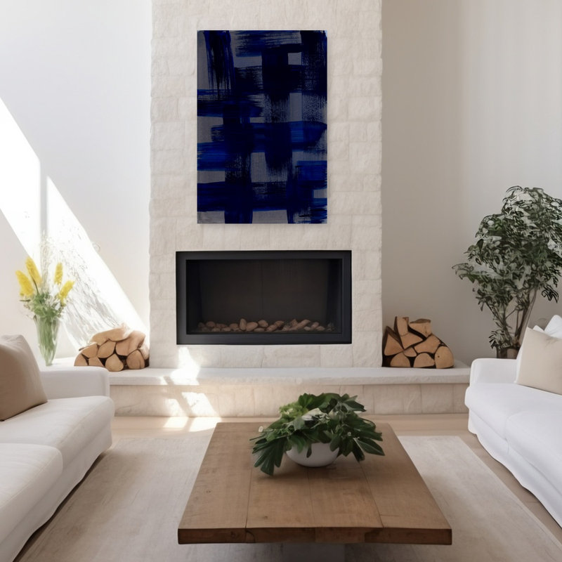Art contemporain, art contemporain abstrait, H 48 po x l 32 po