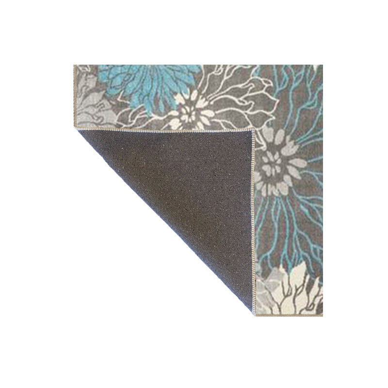 Tapis floral lavable à la machine, Carré 3 pi 3 po