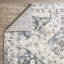 Tapis oriental bleu en polypropylène tissé à la machine Aldonna-478857624