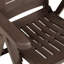 Bercut Foldable Outdoor Patio Dining Armchair-1538314006