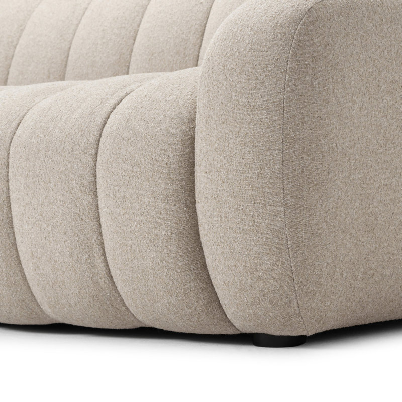 Carina Sofa, Weslie Flax Performance Textured Weave