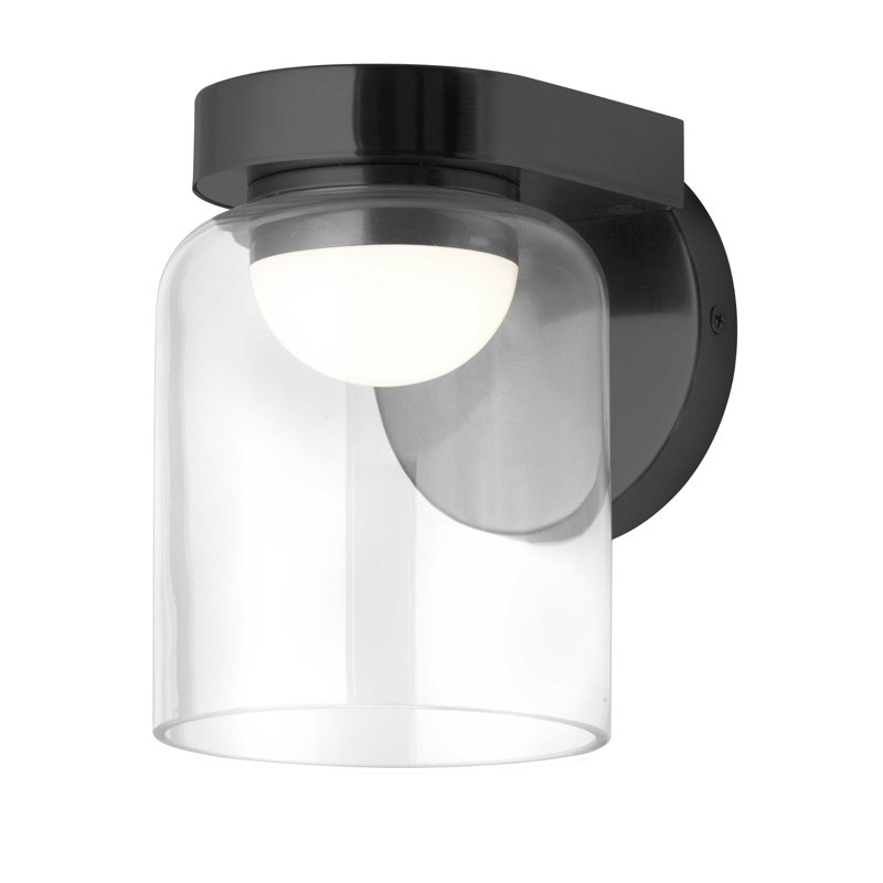Kratman Steel LED Wallchiere, Matte Black