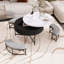 Table basse à plateau relevable moderne avec rangement et 3 repose-pieds-37548587