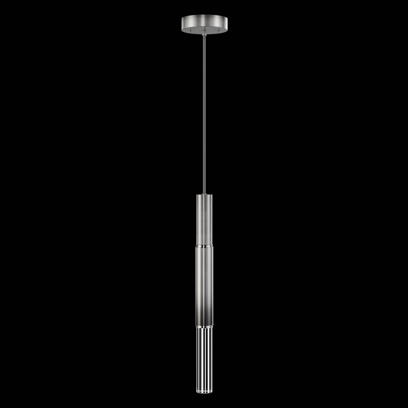 Luminaire suspendu rond l 6,5 po Antonia, Argent argent