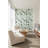 White Background Wallpaper Abstract Green Wall Mural