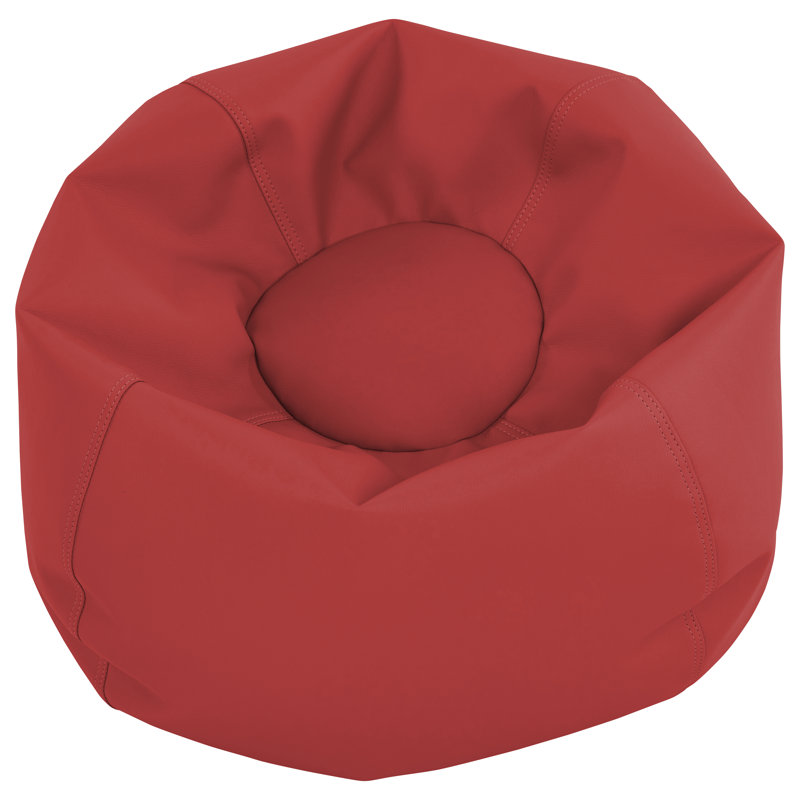 SoftScape Classic Bean Bag, 19" H x 26" W x 26" D, Red