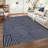 Modern Rainbow Striped Machine Washable Rug Stain Resistant Easy Cleaning Indoor Carpet With Non-Slip Backing Low Pile Floor Cover Non Shedding Folding Rug-615820699
