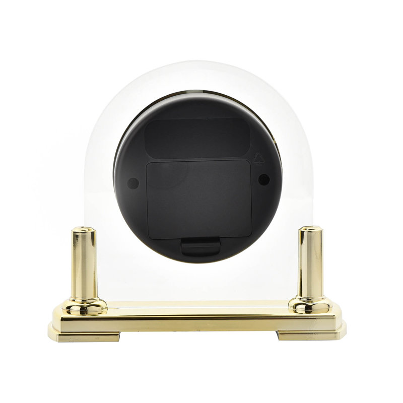 Quartz movement / Crystal Tabletop Clock, Gold