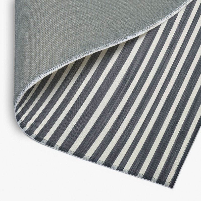 Tapis intérieur / extérieur gris HorizontalStripes, Rectangle 4pi x 6 pi