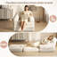Fauteuil d'appoint pliant 2 en 1, fauteuil à billes convertible moelleux en canapé-lit, canapé-lit simple multifonctionnel pour le salon et les petits espaces, beige -1545516282