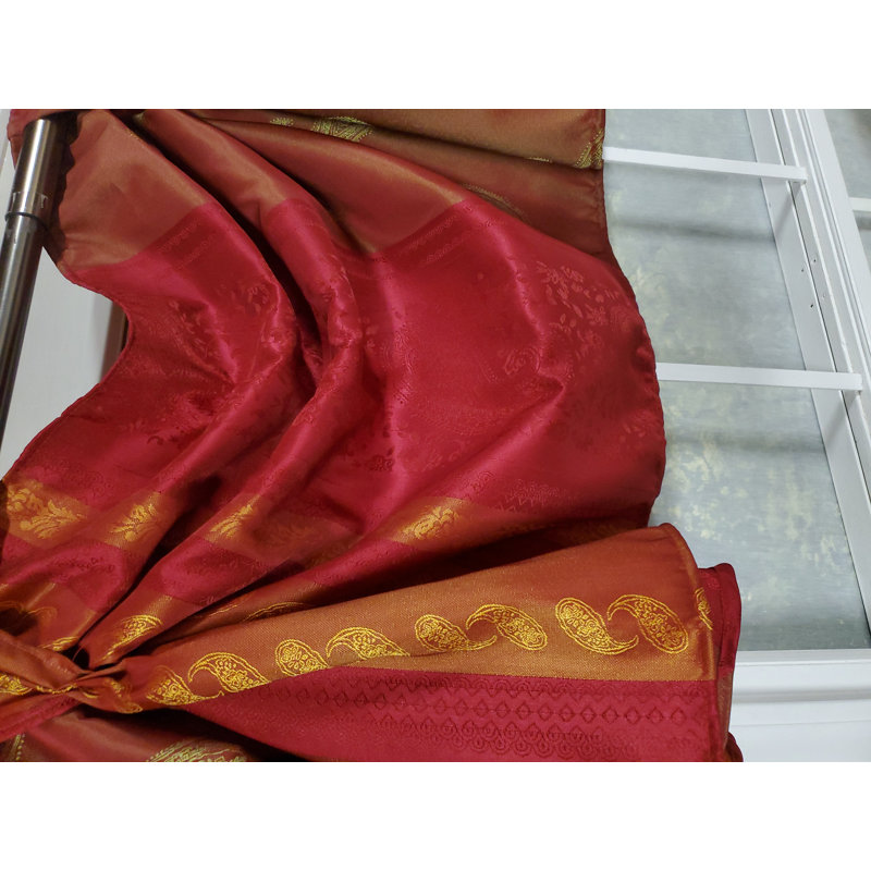 Nikoleta Hand Pleated Tab Top Cotton Valance 36" x 18"