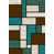 Blue/Brown/Ivory