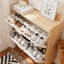 Armoire de rangement pour chaussures 31,5 pouces de style nordique avec 2 tiroirs rabattables