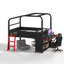 Gaming Loft Bed with Integrated Side Desk and LED Ambiance