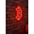 Flexible Neon LED Lighting Strip, Waterproof IP67, 16 x 13.8 x 0.8 inches | 12V DC, 25.2W | Includes Built-in Wall Hanging System, Type C Plug, Ideal for Home Decor & Parties, Vibrant Red Color-1889808662