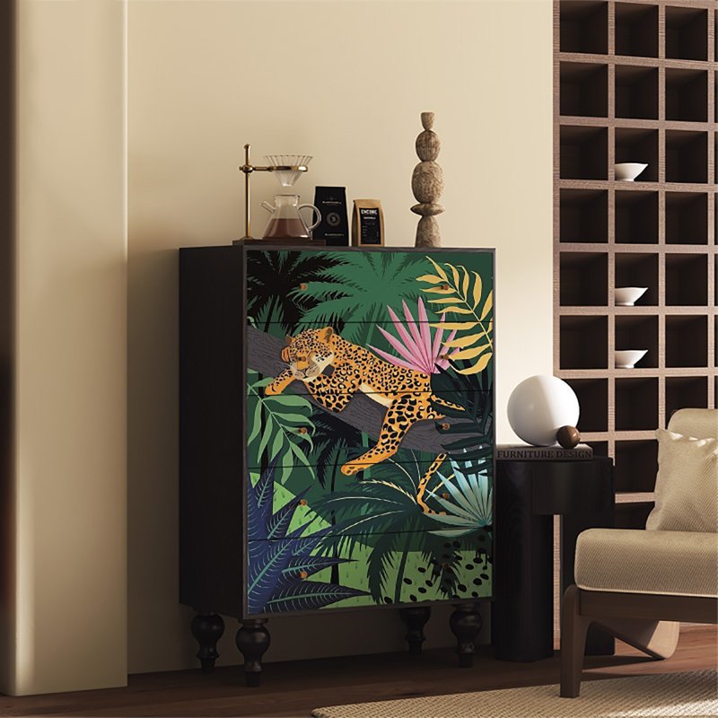 Armoire décorative rétro française écologique