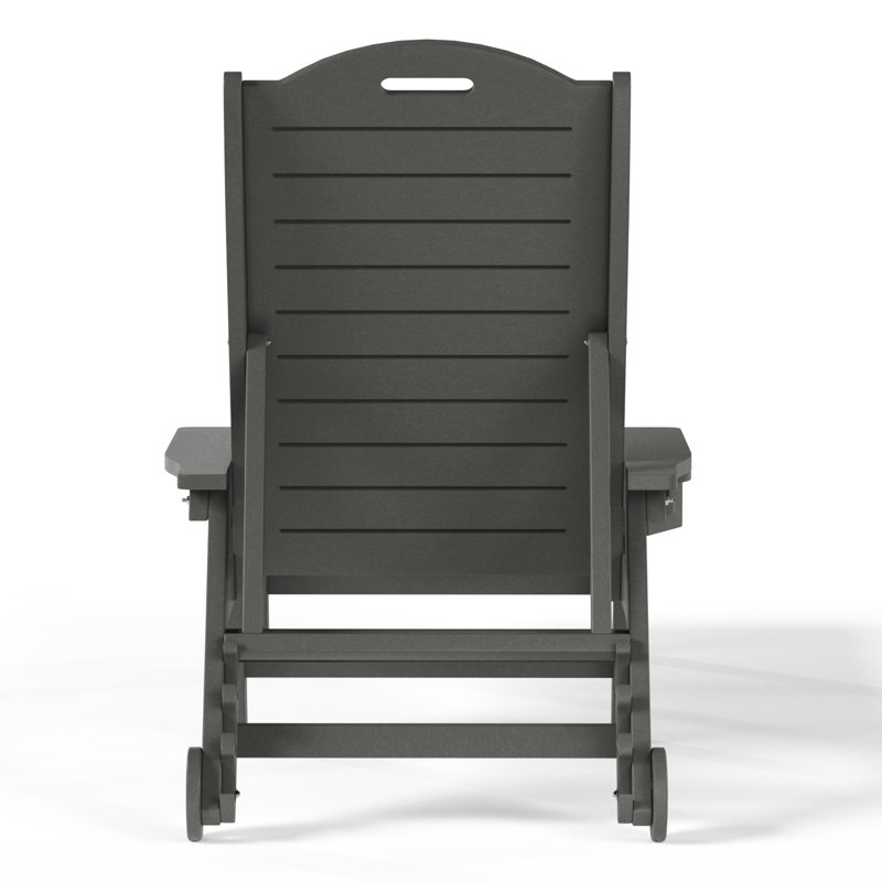 Chaise longue inclinable Brighton, Gris foncé