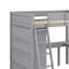 Lit mezzanine double avec bureau et tablette-227815166