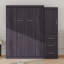Lit escamotable avec garde-robe et tiroirs, lit de rangement, peut être plié dans une armoire