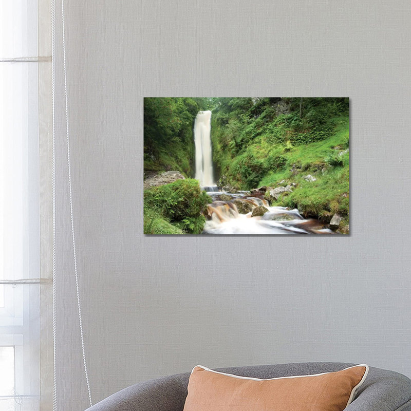 Glenevin Waterfall, Clonmany, Inishowen, County Donegal, Ireland by Gareth McCormack - Wrapped Canvas Print