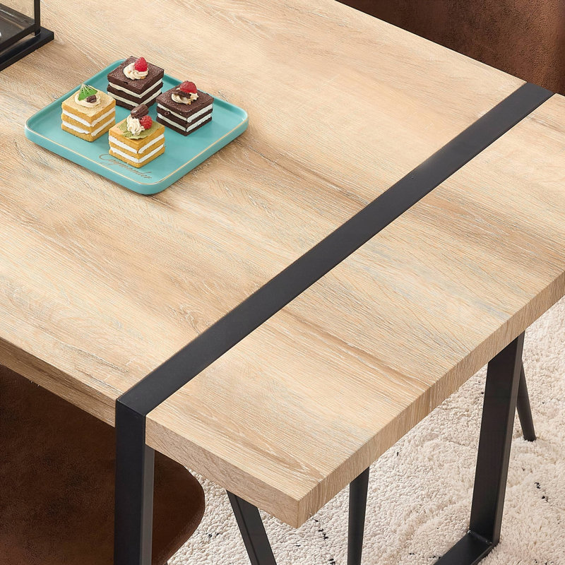 Table de salle à manger Rustic, H 29,9 po x L 55,1 po x l 31,4 po, Brun rustique