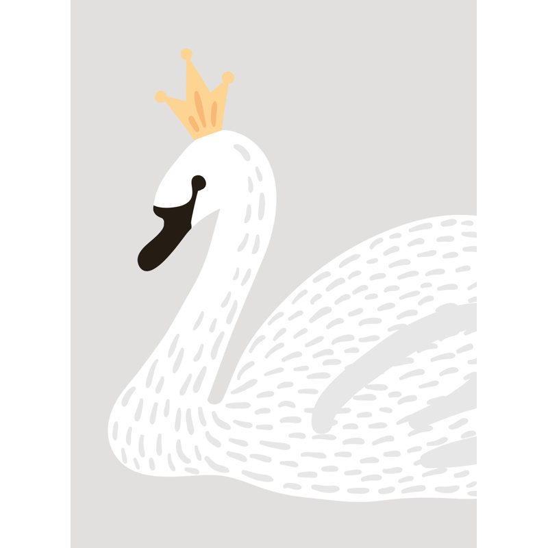 Adhésif décoratif lac des cygnes, Blanc