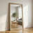 32" x 70" Full-Length Mirror with 5mm HD Glass, Shatterproof, Wood Frame, Wall or Leaning