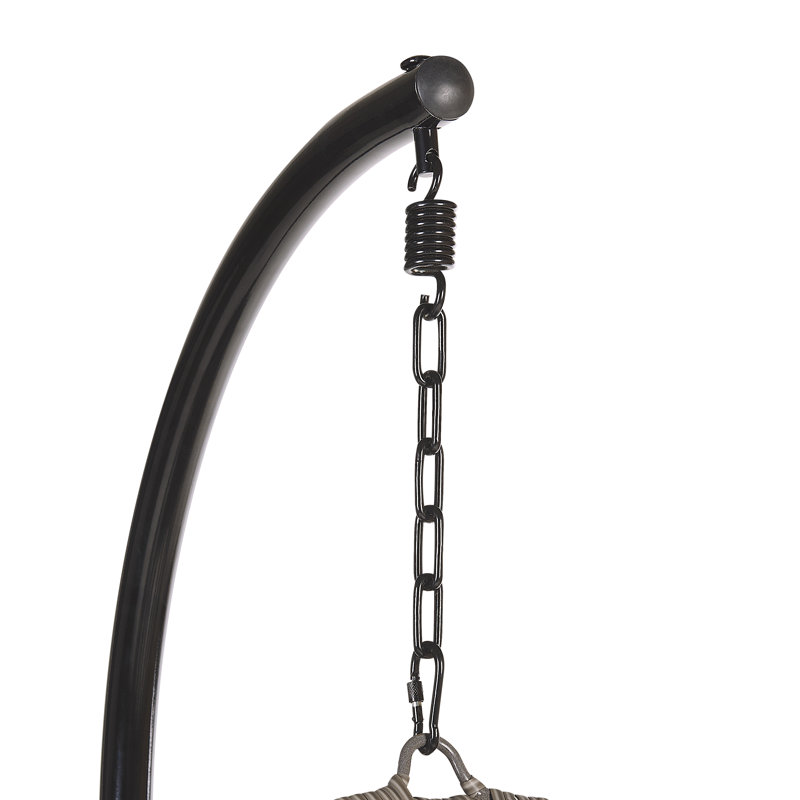 Shayna Swing Chair with Stand, Light Grey, Light Grey