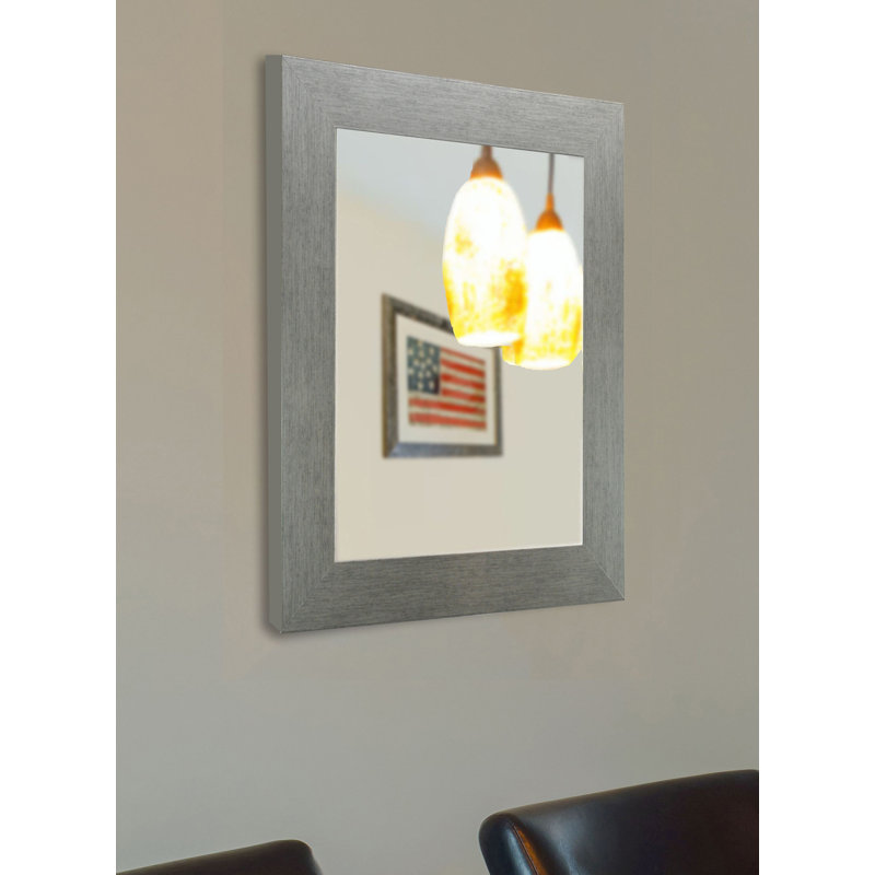 Dematteo Flat Wall Mirror, 32.5" H x 36.5" W