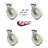 Nylon Caster with Ball Bearing and Swivel Lock