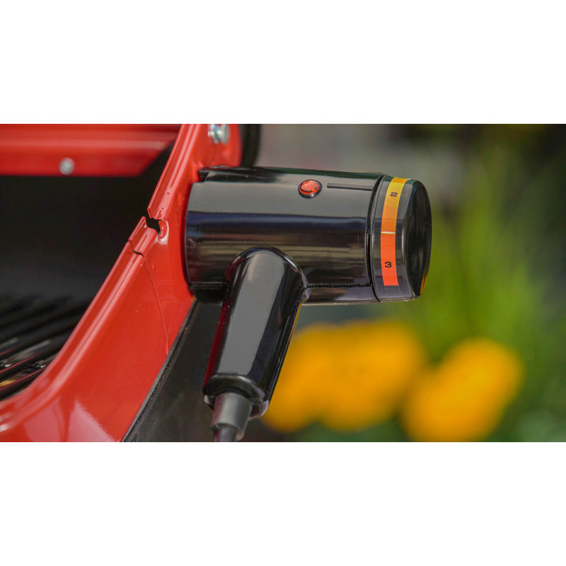 Americana Black Electric Cart Grill with Rotisserie and Smoker