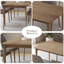 Table de salle à manger rectangulaire en bois manufacturé brun-2085088830