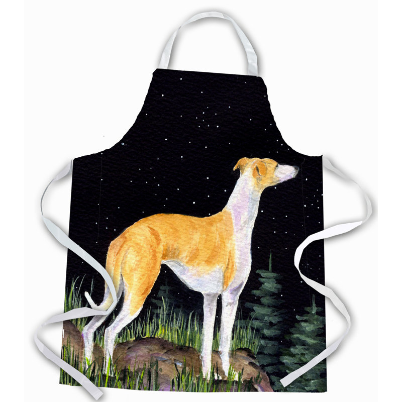 Tablier whippet starry night