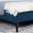 Kempst Queen Size Bed Frame, Upholstered Queen Platform Bedframe with Height Adjustable Tufted Headboard, Heavy Duty Mattress Foundation with Wooden Slats, No Box Spring Needed, Under Bed Storage-167315291-159685611