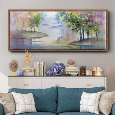 Meandering Lake II- Framed Canvas