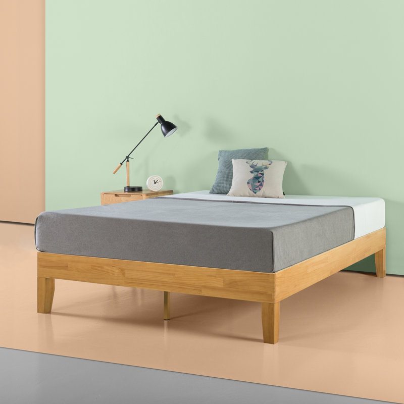 Aristia Solid Wood Platform Bed, Queen