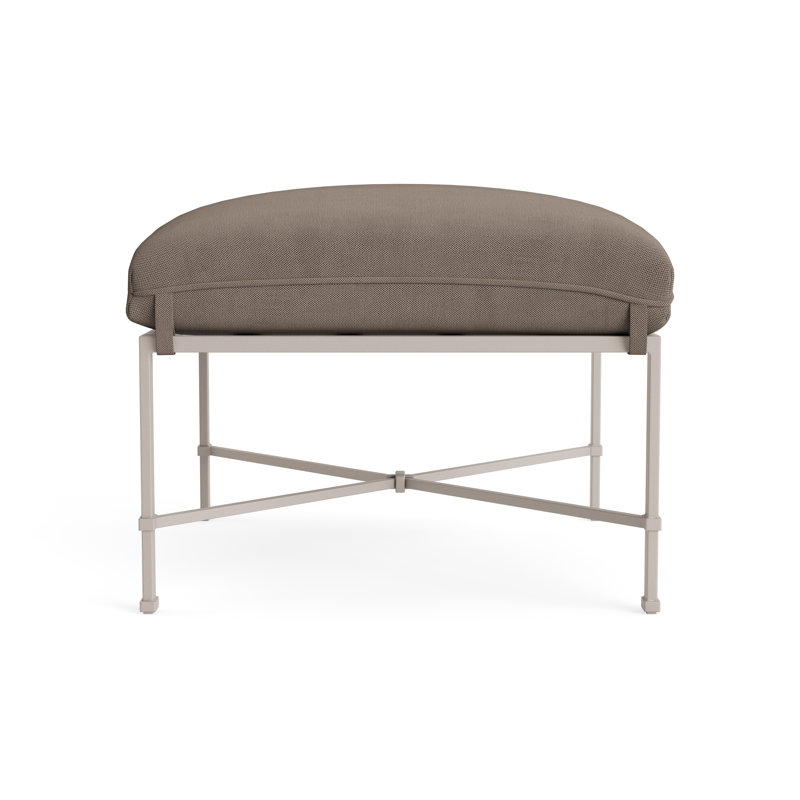 Venetian Outdoor Ottoman, Fushion Dove, Dove Smooth
