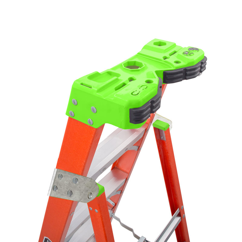 WFX Utility, 12 Ft, Fibreglass Cross Step Ladder, Type Ia, 300 Lb Load Capacity, 5D5E3D575DF44B0E9E8BE59926ADE3F6