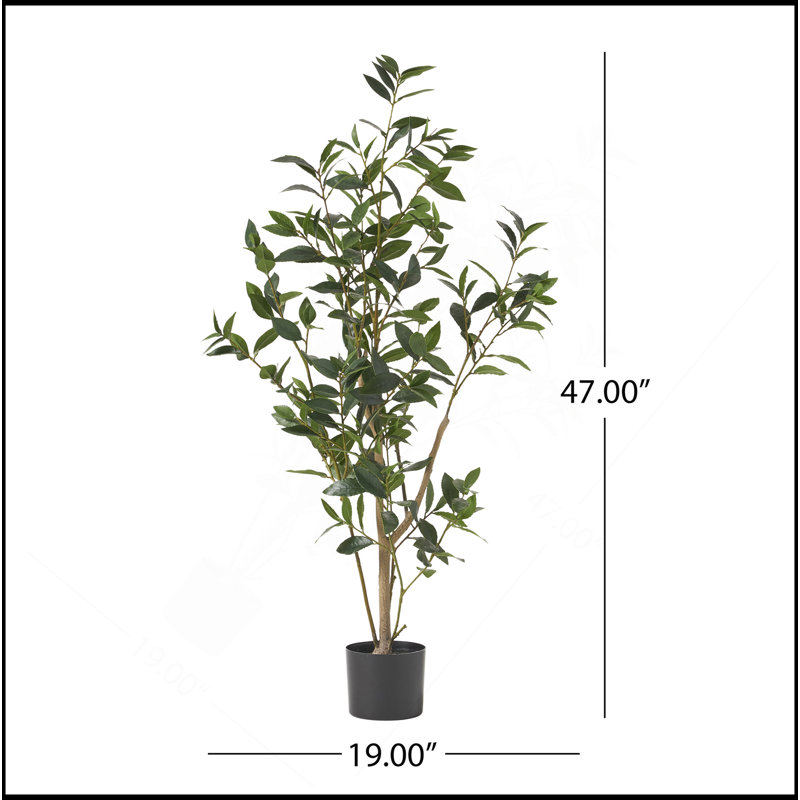 ARTIFICIAL LAUREL TREE, 47" H x 19" W x19" D