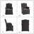 Gatlinburg 26" W Solid and Manufactured Wood Dining Chair with Casters-334626166