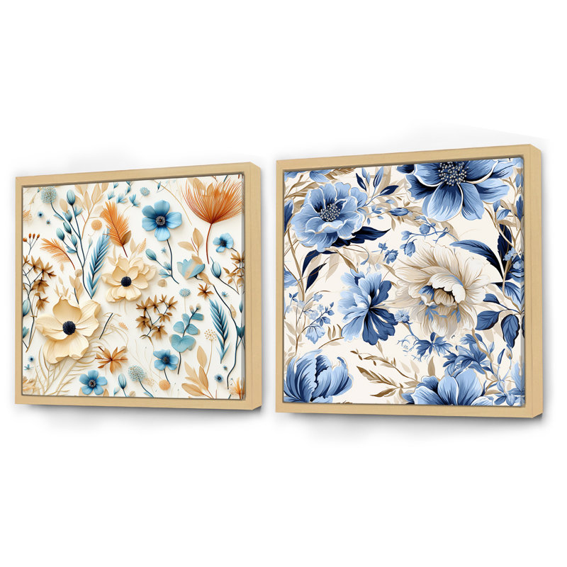 Coastal Retreat Ii Boho, Cadre flottant brun, H 16 po x l 33 po