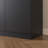 Spacious Wooden Sideboard Buffet, Black Modern Storage Cabinet For Kitchen Dining